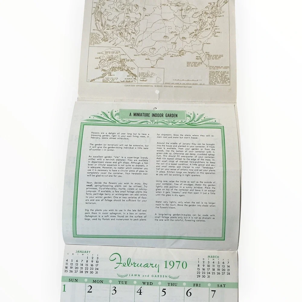 1970 Wendell Groth Insurance Advertising Calendar Lincoln Nebraska Vintage